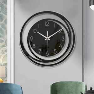 Black Wall Clock