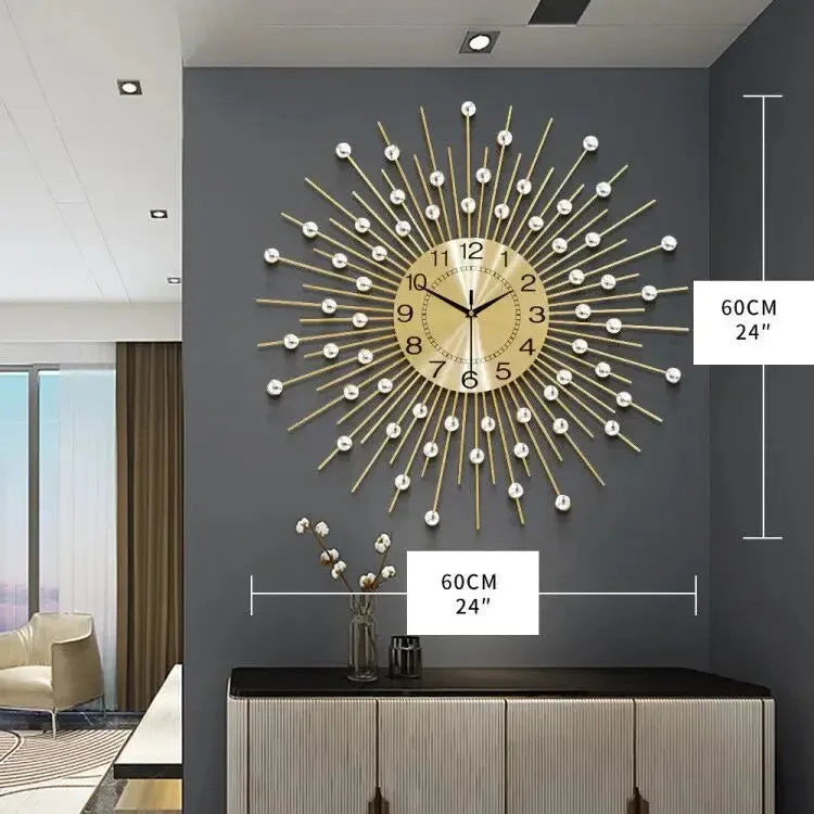 Gold Wall Clock - Image 8