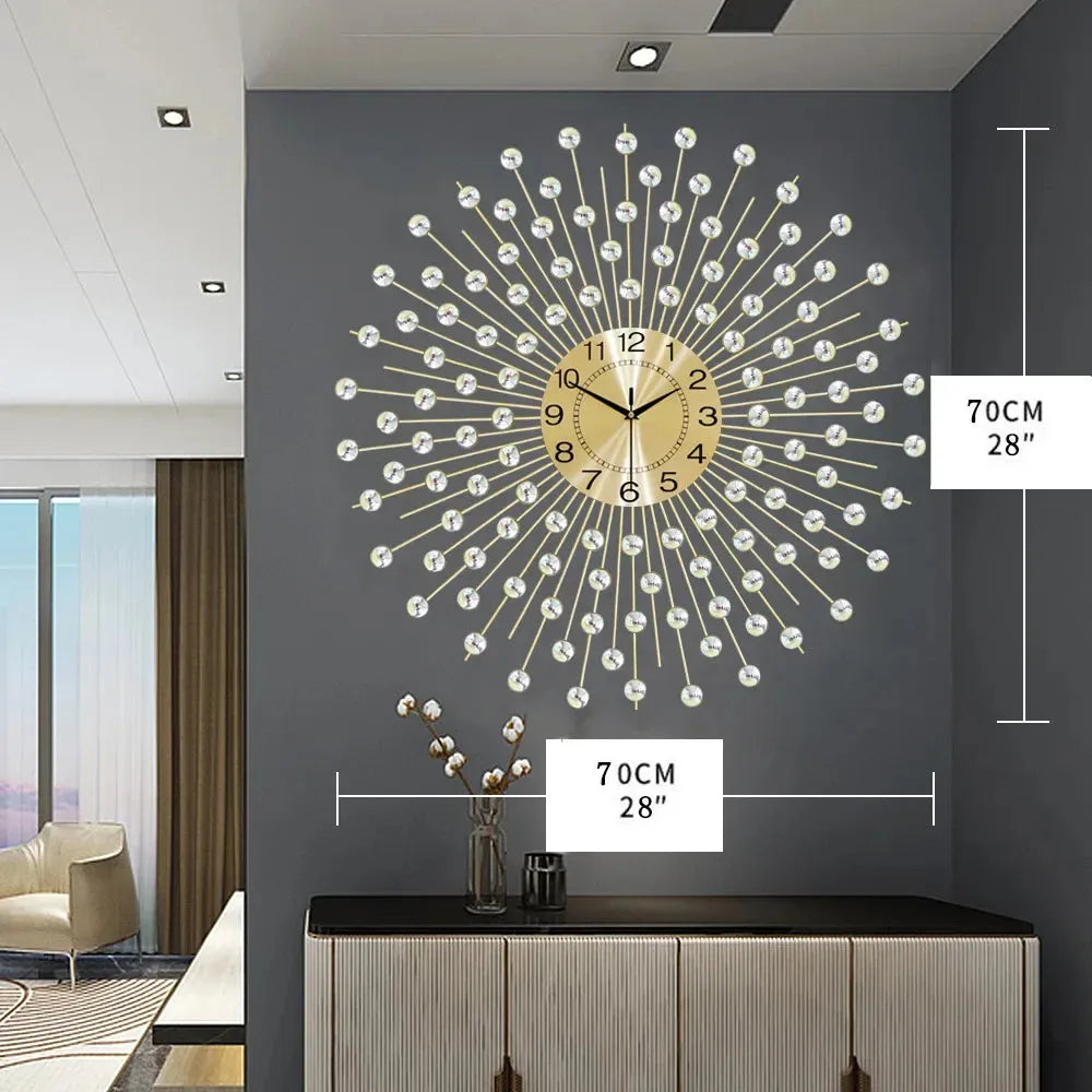 Gold Wall Clock - Image 9