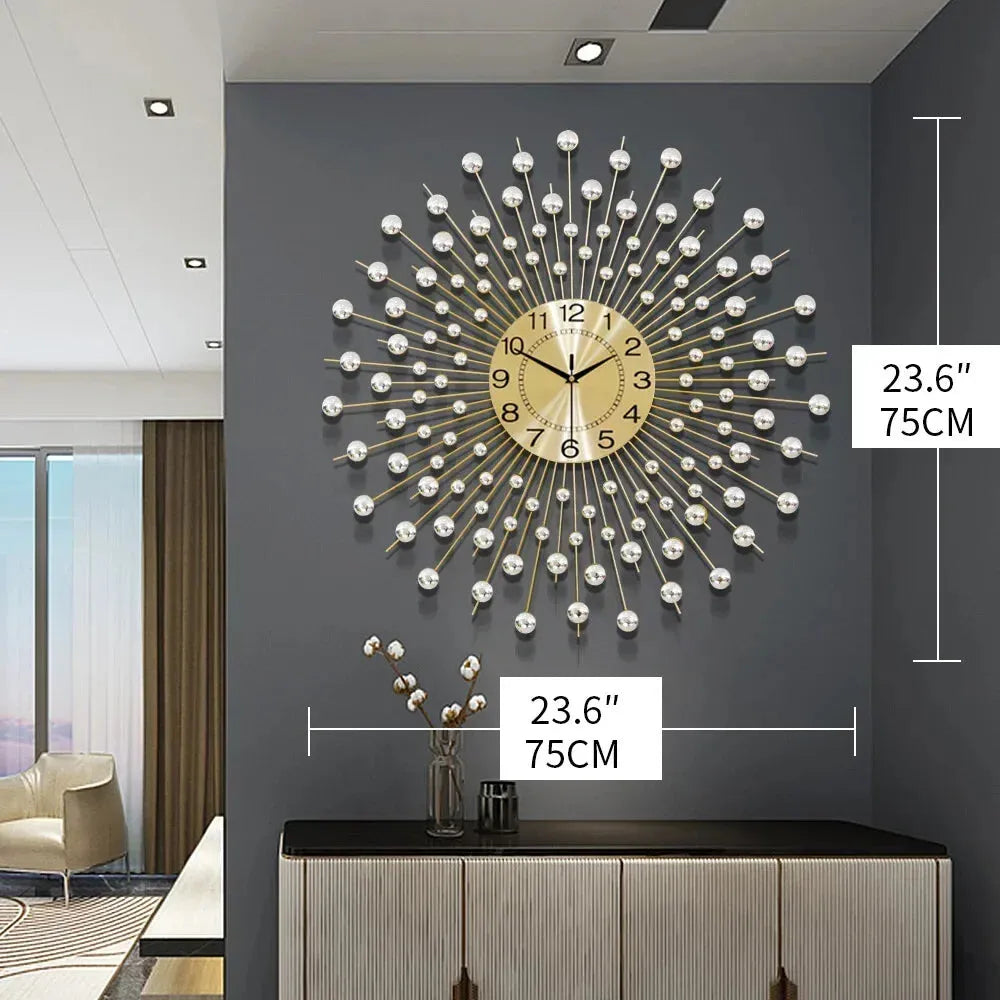 Gold Wall Clock - Image 10