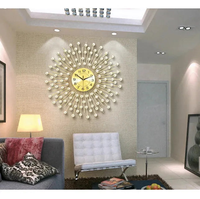 Gold Wall Clock - Image 4