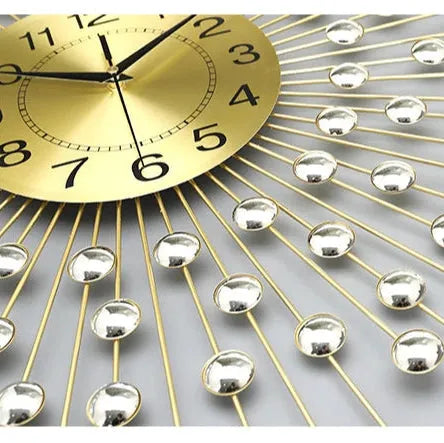 Gold Wall Clock - Image 5