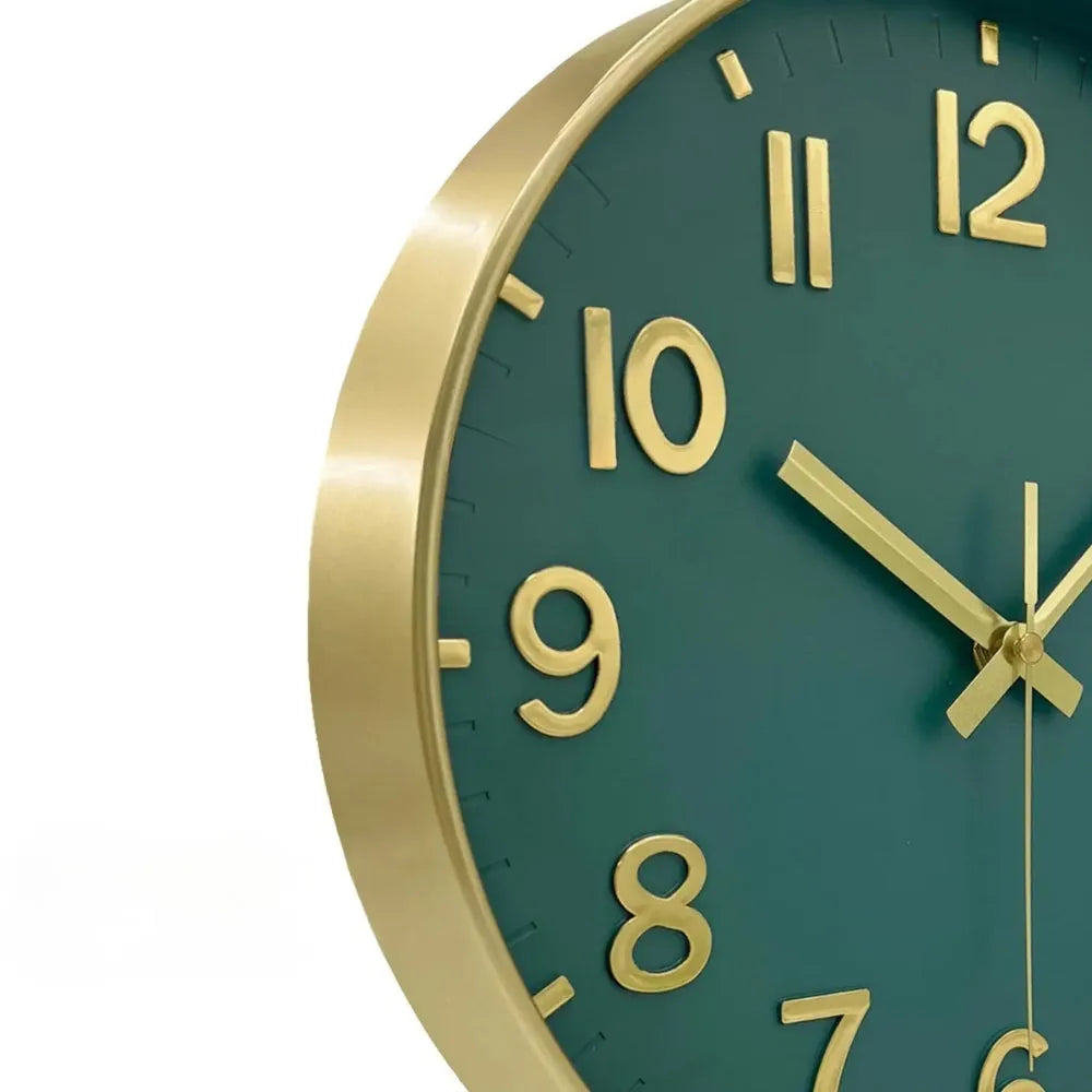 green wall clock