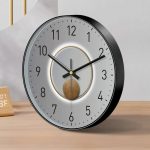 Grey Wall Clock