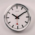 Silver Wall Clock