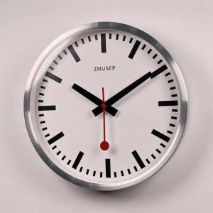 Silver Wall Clock