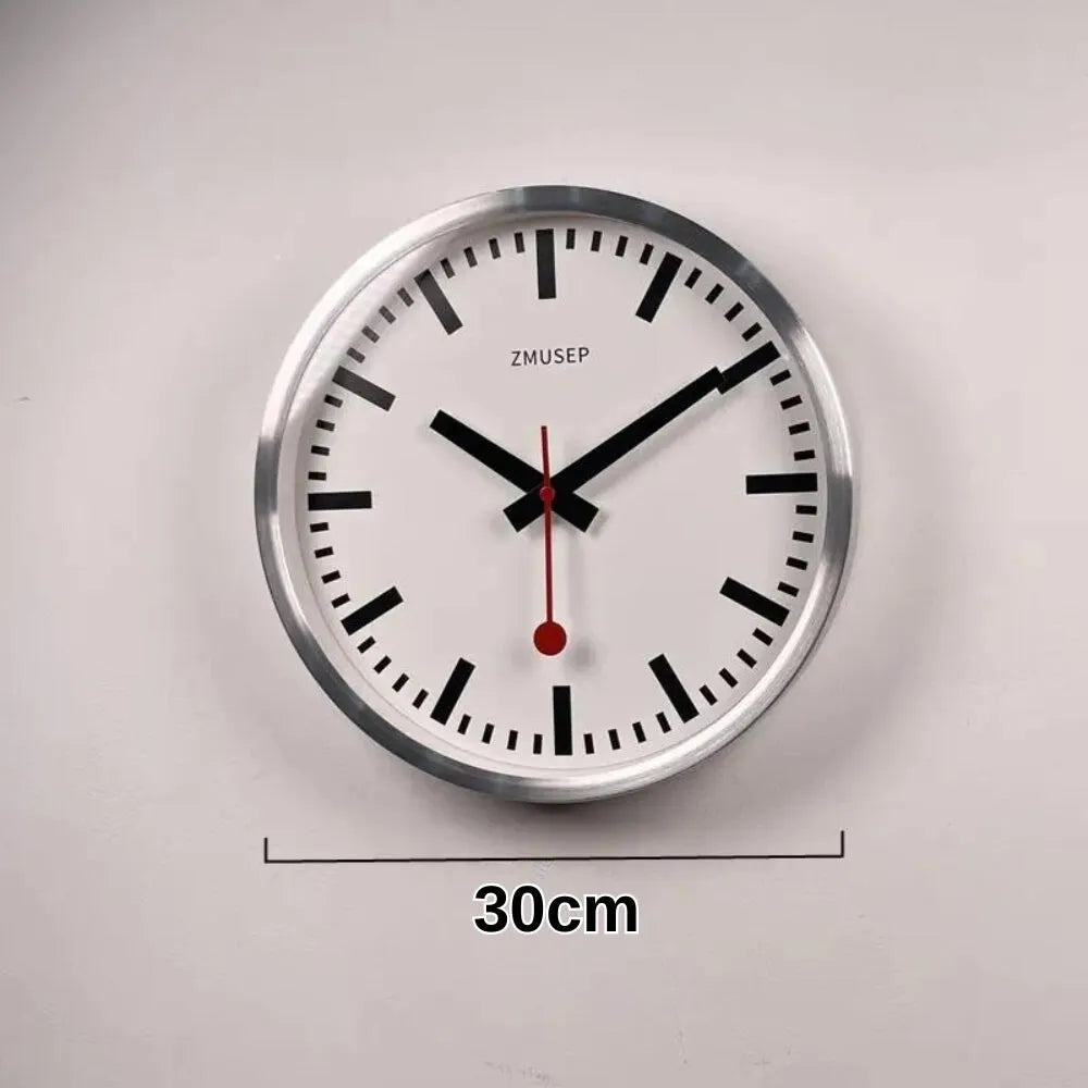 Silver Wall Clock - Image 3