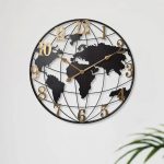 World Map Wall Clock